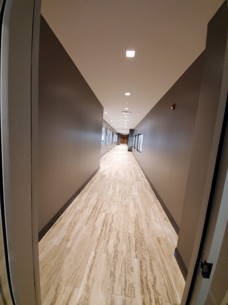 painted long hallway 01